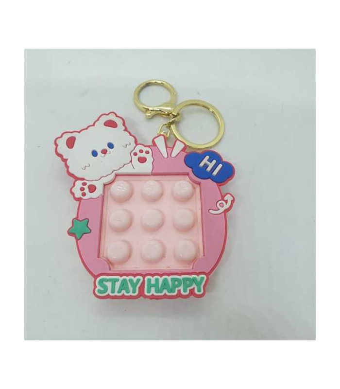 Breloc pop it pentru copii cu pisicuta