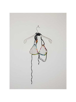 Costum de baie din 2 piese model cu print multicolor 2