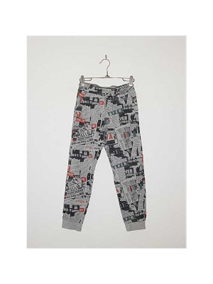 Pantaloni de trening pentru baieti model cu imprimeu Little Kids