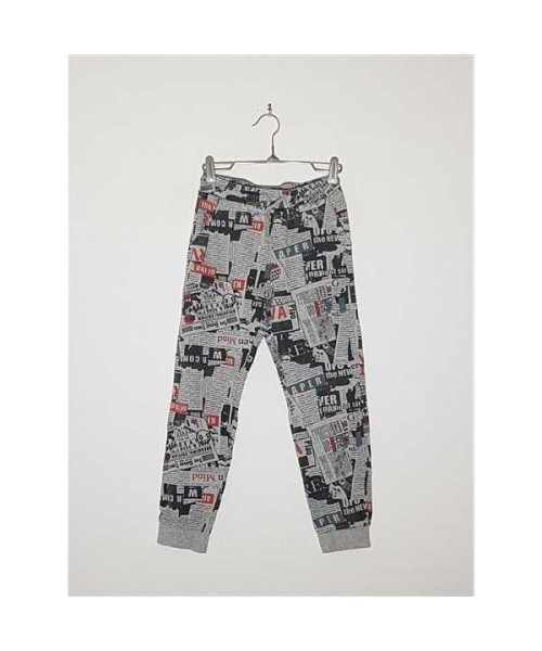 Pantaloni de trening pentru baieti model cu imprimeu Little Kids