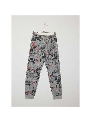 Pantaloni de trening pentru baieti model cu imprimeu Little Kids 2
