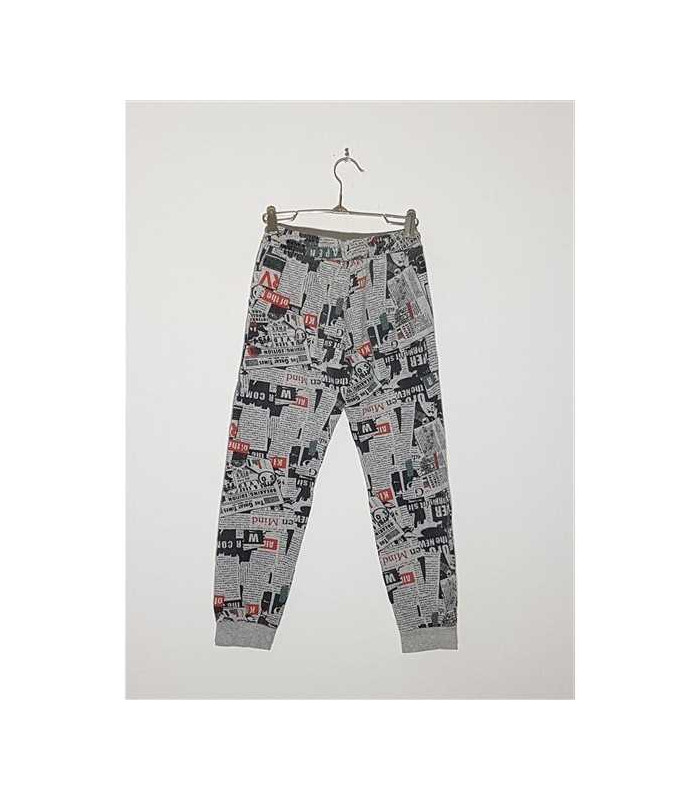 Pantaloni de trening pentru baieti model cu imprimeu Little Kids