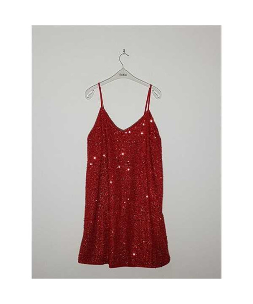 Rochita dama accesorizata cu paiete SHEIN