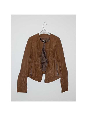 Jacheta dama pentru primavara toamna model cu aspect piele DERIM