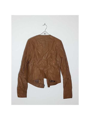 Jacheta dama pentru primavara toamna model cu aspect piele DERIM 2