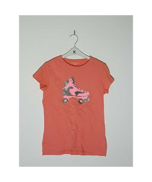 Tricou pentru copii cu imprimeu din paiete In Extenso