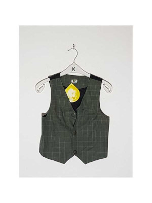 Vesta deosebita pentru baieti model in carouri Nan