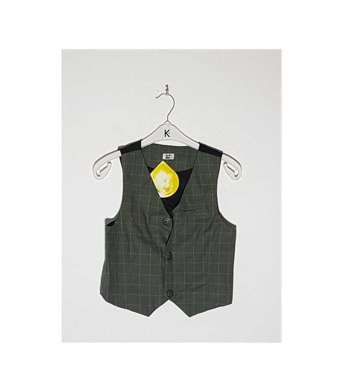 Vesta deosebita pentru baieti model in carouri Nan