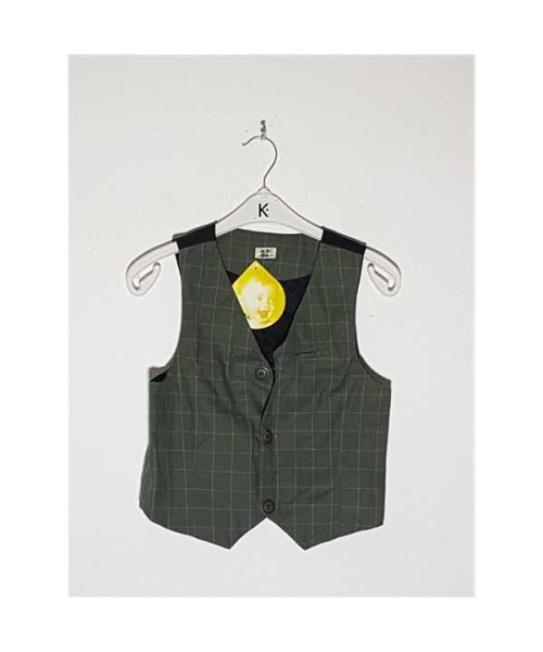 Vesta deosebita pentru baieti model in carouri Nan