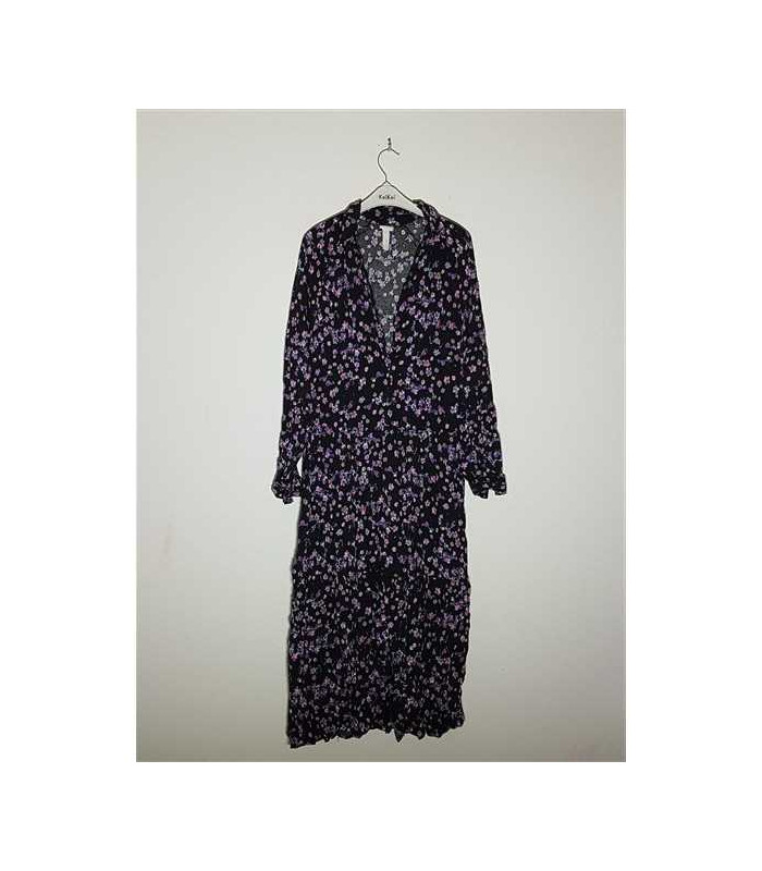 Rochie lunga cu imprimeu floral multicolor H&M