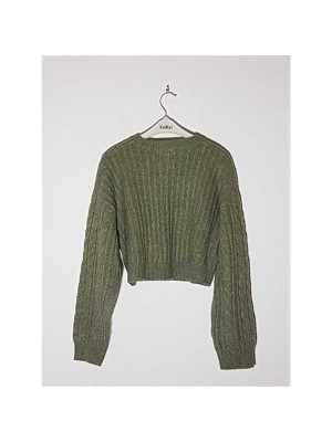 Pulover tricotat pentru copii model scurt in talie NEW LOOK 2