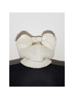 Caciula tricotata pentru copii model cap de urs 2