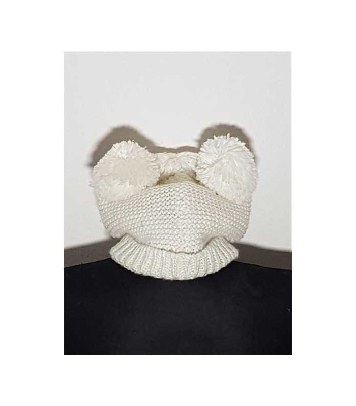 Caciula tricotata pentru copii model cap de urs