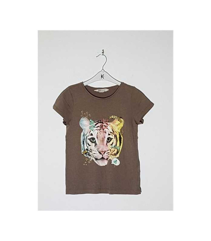 Tricou pentru copii cu imprimeu cap de leu H&M