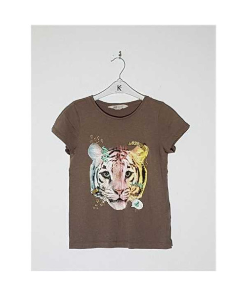 Tricou pentru copii cu imprimeu cap de leu H&M