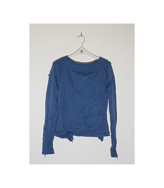 Pulover dama tricotat model cu fermoar Qui  Quo