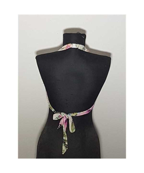 Costum de baie din 2 piese cu model multicolor Censored