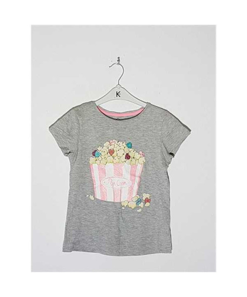 Tricou pentru fetite cu imprimeu Popcorn TEX