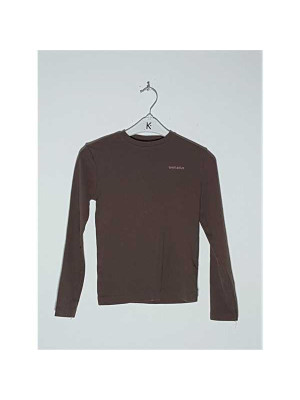 Bluza cu maneca lunga pentru fetite maron Zara