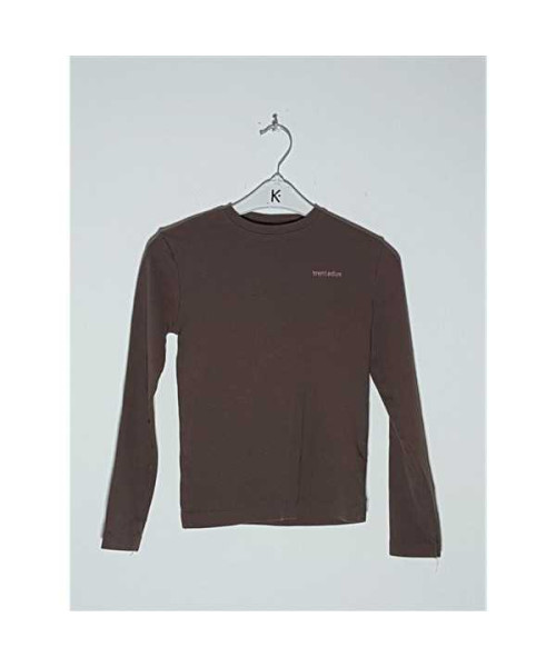 Bluza cu maneca lunga pentru fetite maron Zara