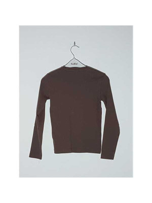 Bluza cu maneca lunga pentru fetite maron Zara 2