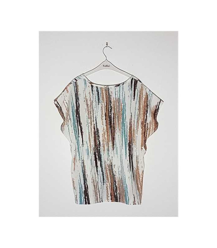 Bluzita dama de vara model cu imprimeu colorat