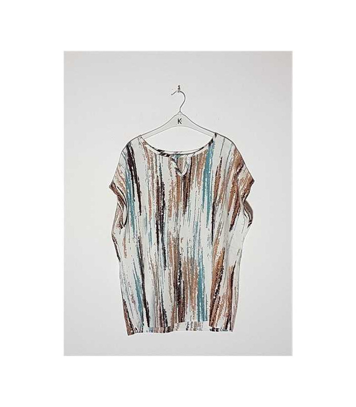 Bluzita dama de vara model cu imprimeu colorat