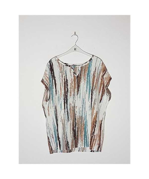 Bluzita dama de vara model cu imprimeu colorat