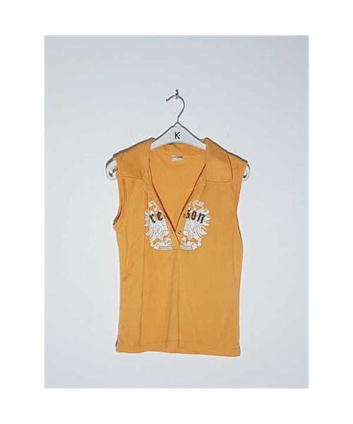 Tricou dama fara maneci model cu guler PIAO HANG