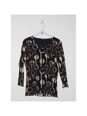 Bluzita dama pentru primavara cu imprimeu multicolor