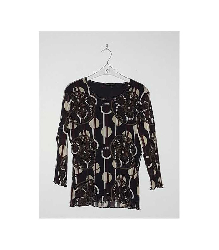 Bluzita dama pentru primavara cu imprimeu multicolor