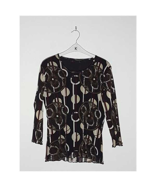 Bluzita dama pentru primavara cu imprimeu multicolor