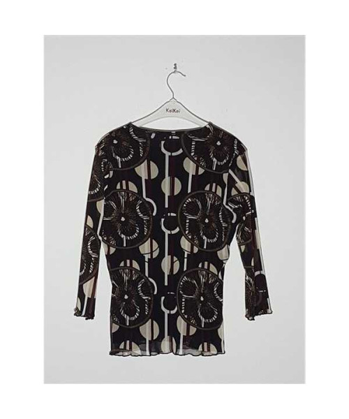 Bluzita dama pentru primavara cu imprimeu multicolor