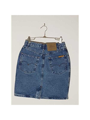 Fusta Jeans cu slit la spate Rica Lewis 2