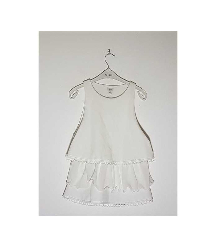 Bluzita dama fara maneci model cu volanase RIVER ISLAND