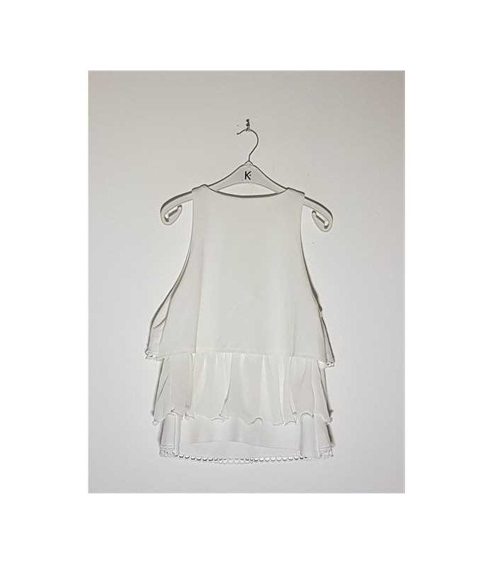 Bluzita dama fara maneci model cu volanase RIVER ISLAND