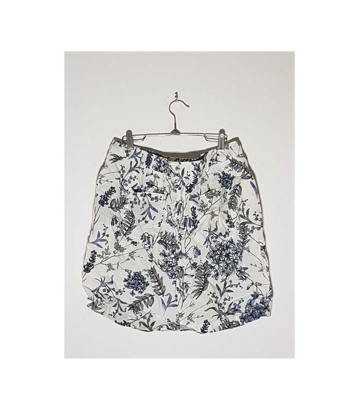 Fustita dama cu imprimeu frunzulite si flori Esmara