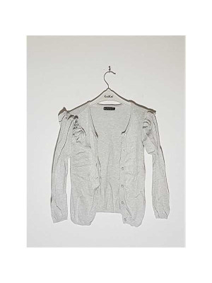 Pulover tricotat cu volanase la umeri In Extenso