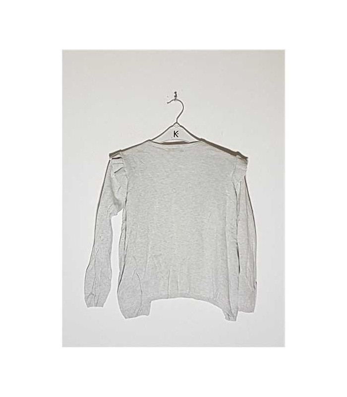 Pulover tricotat cu volanase la umeri In Extenso