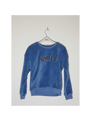 Bluzita pufoasa cu imprimeu grafic TEX