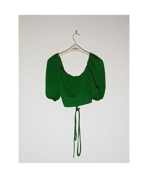 Top dama decoltat model cu snur la spate SHEIN