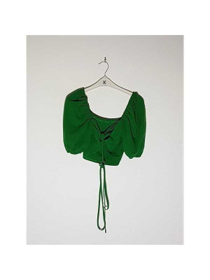 Top dama decoltat model cu snur la spate SHEIN 2