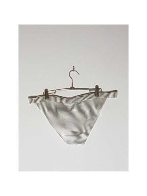 Slip dama de baie model cu dungi 2