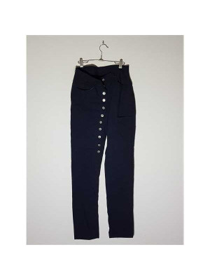 Pantaloni dama accesorizati cu nasturi in partea frontala