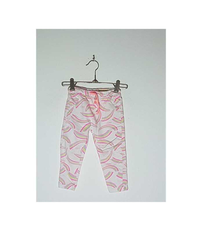 Pantaloni de pijama pentru copii model cu imprimeu curcubeu