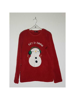 Pijama pufoasa pentru copii cu imprimeu de iarna TEX