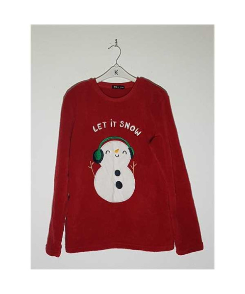 Pijama pufoasa pentru copii cu imprimeu de iarna TEX