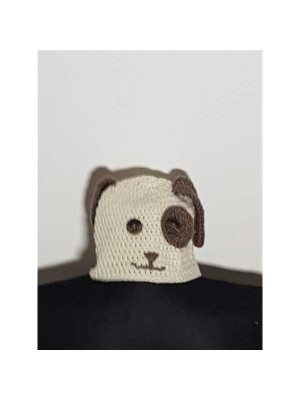Caciula tricotata pentru copii model cu cap de animalut