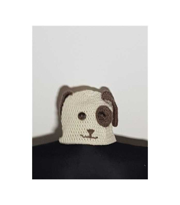 Caciula tricotata pentru copii model cu cap de animalut