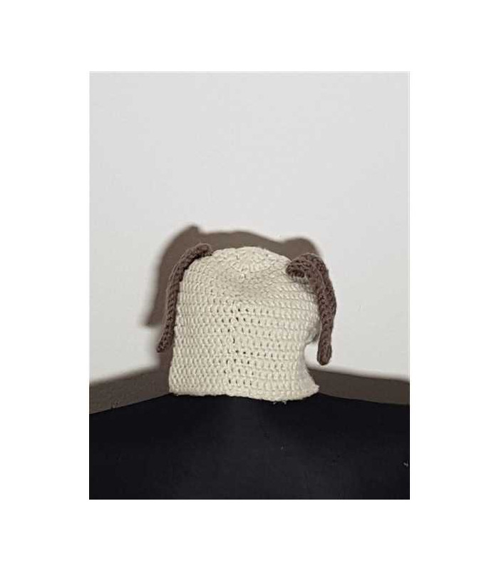 Caciula tricotata pentru copii model cu cap de animalut